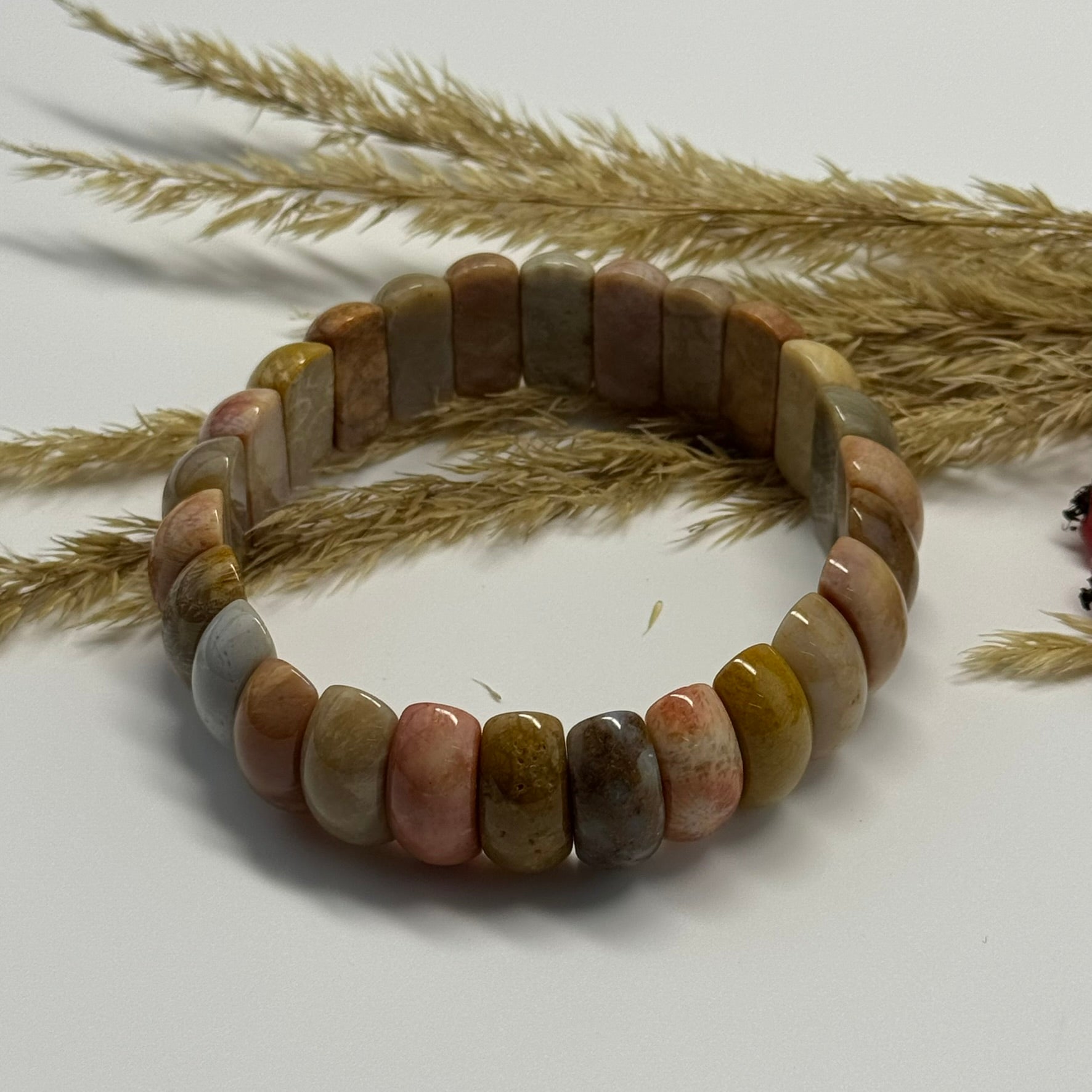 Fossilized Coral Bracelet – Natural Gemstone Jewelry