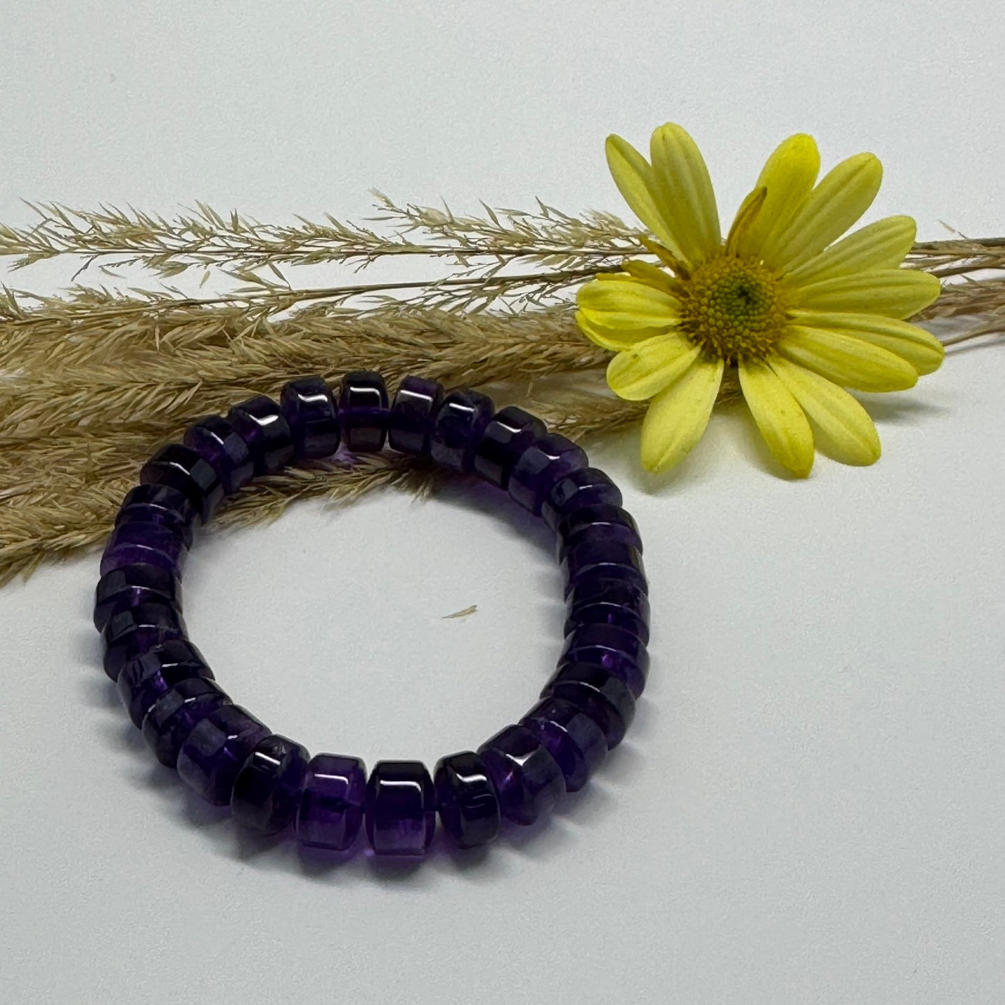 African AAA Amethyst Bracelet – Deep Purple Natural Gemstone