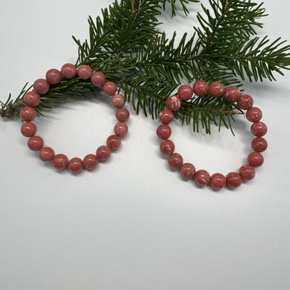 Thulite Bracelet – Natural Gemstone Jewelry - (AAAA Quality)
