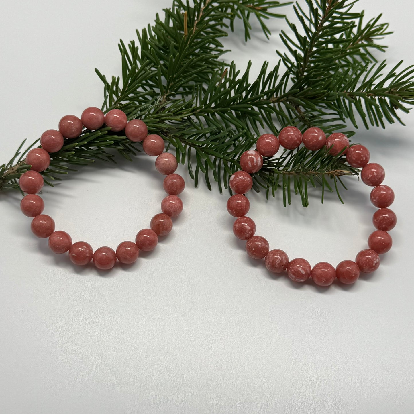 Thulite Bracelet – Natural Gemstone Jewelry - (AAAA Quality)