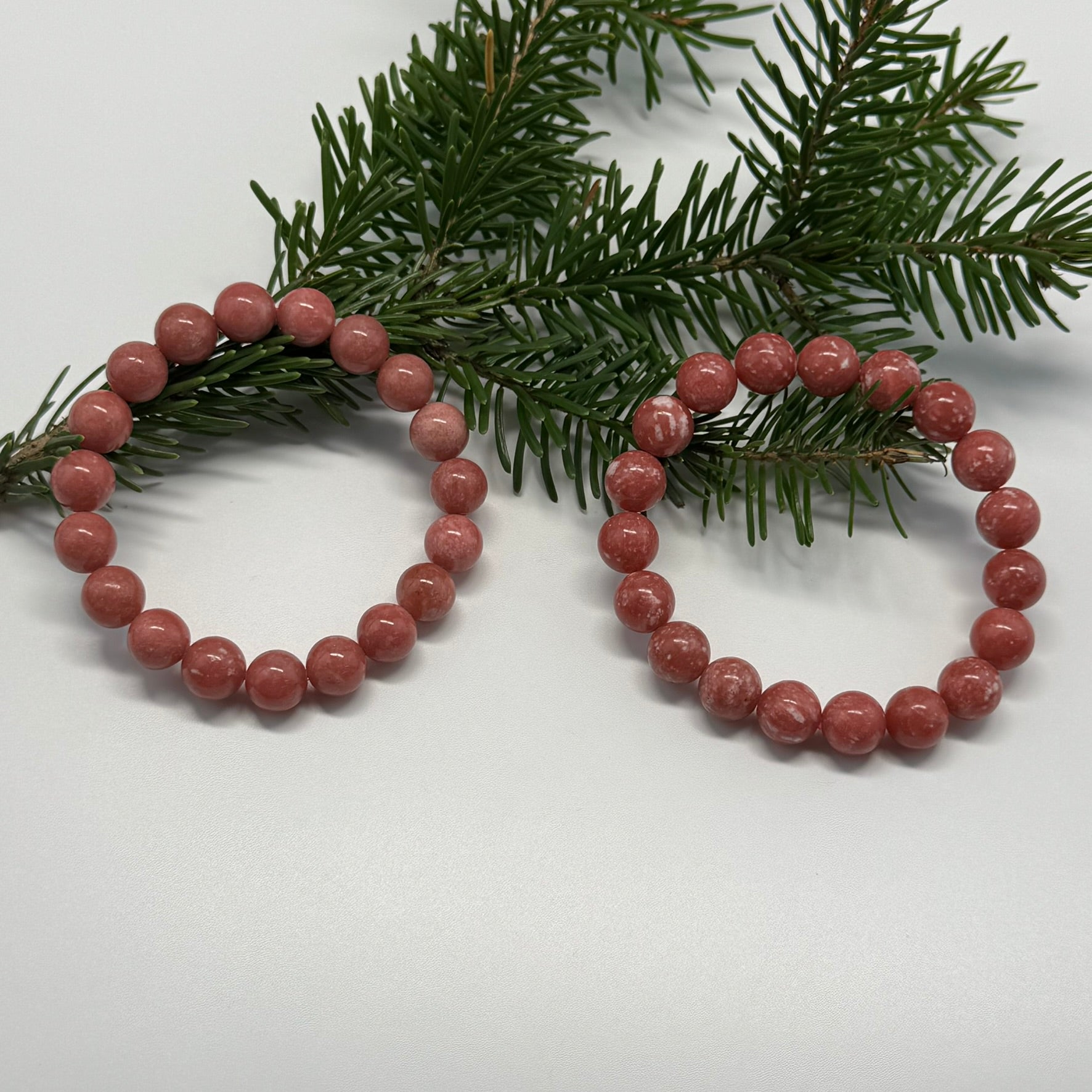 Thulite Bracelet – Natural Gemstone Jewelry - (AAAA Quality)