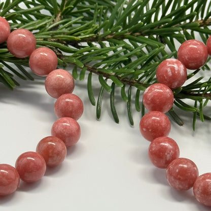 Thulite Bracelet – Natural Gemstone Jewelry - (AAAA Quality)