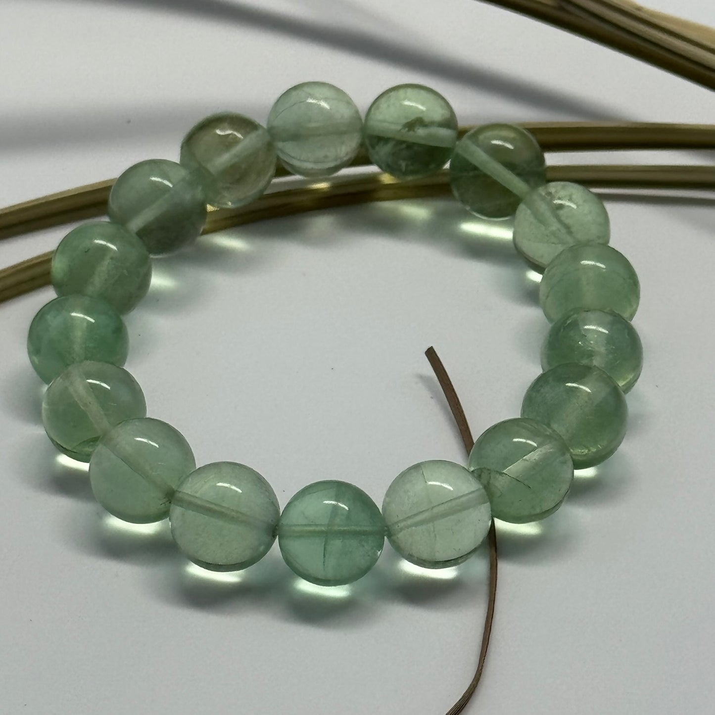 Green Fluorite Bracelet – Natural Gemstone Jewelry - (AAAA Quality)