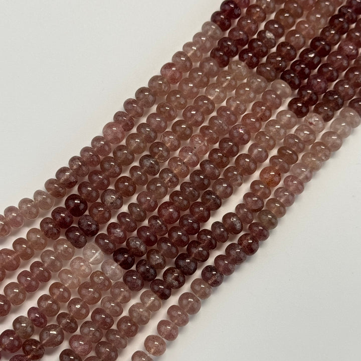 Polished Rondelle gemstone beads