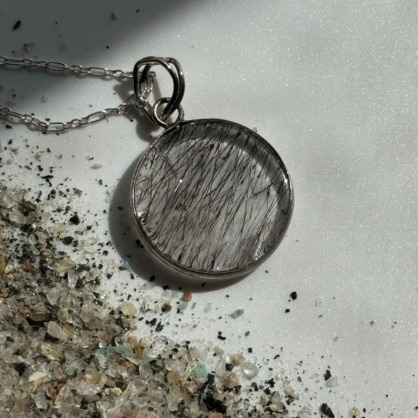 Sacred Seven Pendant – Unique Natural Gemstone Jewelry in 925 Sterling Silver