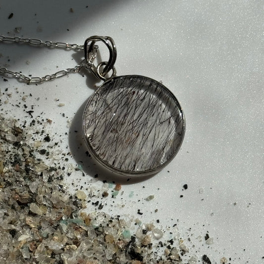 Sacred Seven Pendant – Unique Natural Gemstone Jewelry in 925 Sterling Silver