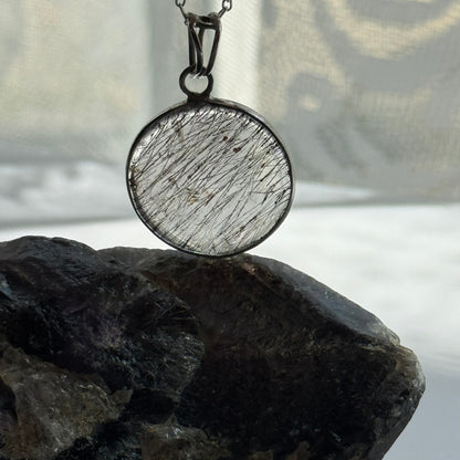 Sacred Seven Pendant – Unique Natural Gemstone Jewelry in 925 Sterling Silver