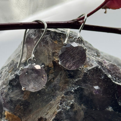 Sacred Seven Drop Earrings – Faceted Natural Gemstone Jewelry in 925 Sterling Silver