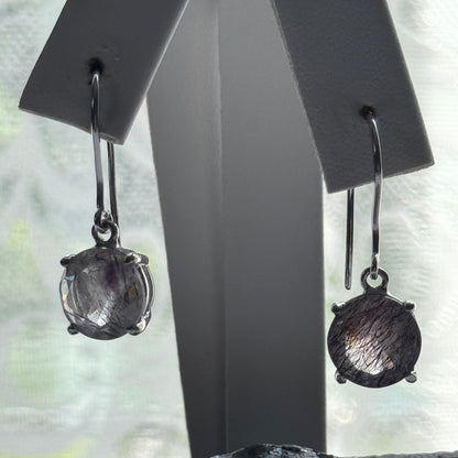 Sacred Seven Drop Earrings – Faceted Natural Gemstone Jewelry in 925 Sterling Silver