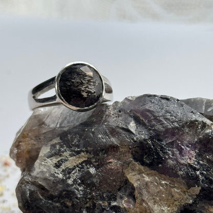 Sacred Seven Ring – Faceted Natural Gemstone Statement Ring in 925 Sterling Silver