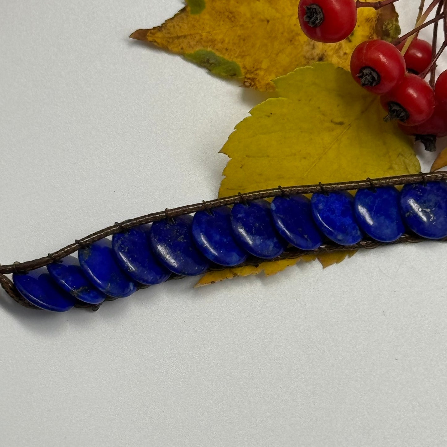 Adjustable Lapis Lazuli Bracelet – Natural Deep Blue Gemstone