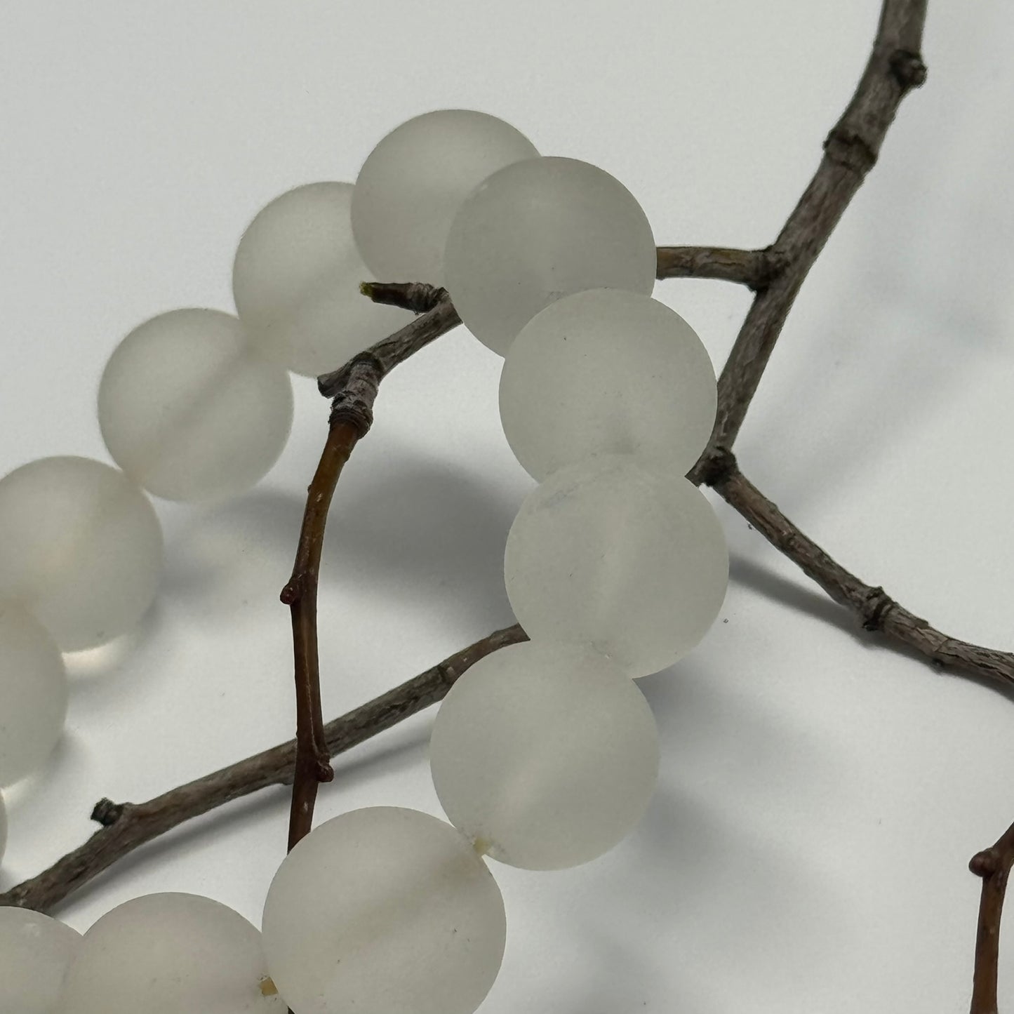 Frosted Quartz Bracelet – Natural Matte Gemstone