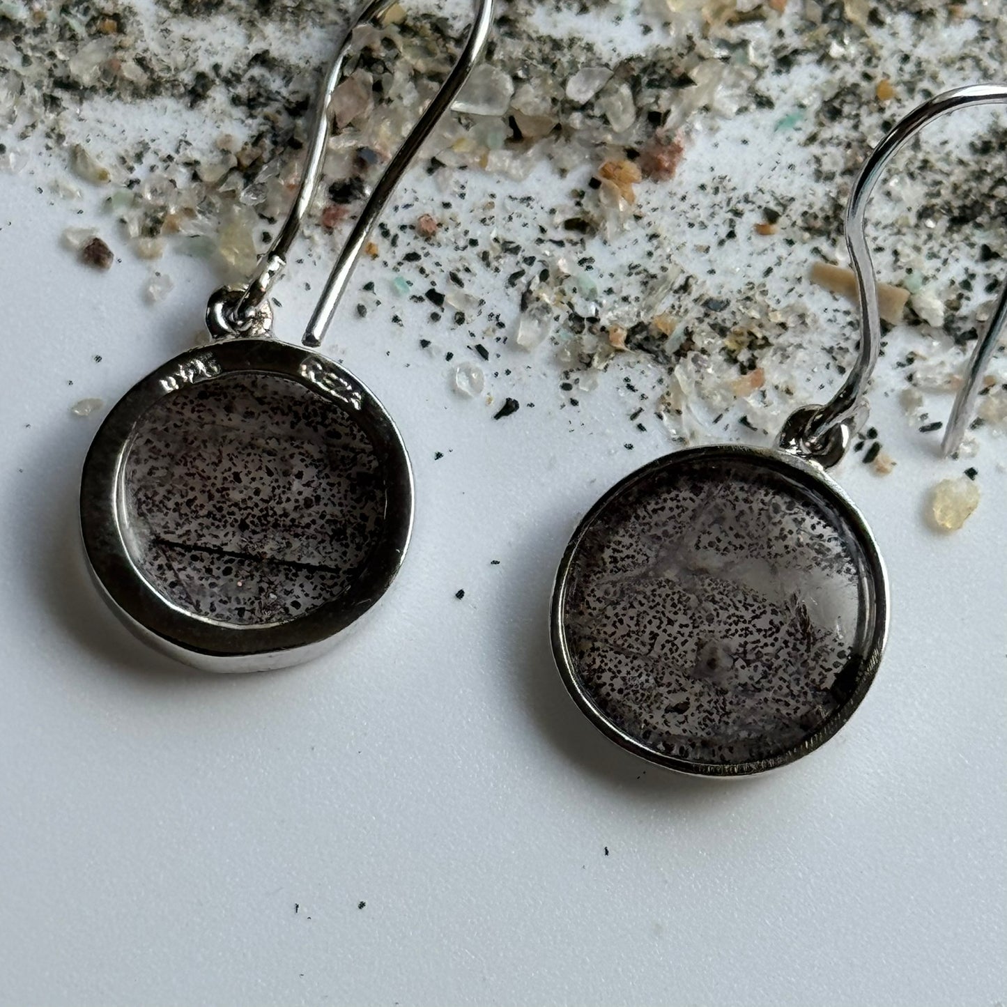 Sacred Seven Ring and Drop Earrings Set – Natural Gemstone Jewelry in 925 Sterling Silver