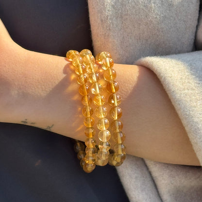 Citrine Bracelet – Natural Yellow Gemstone Jewelry