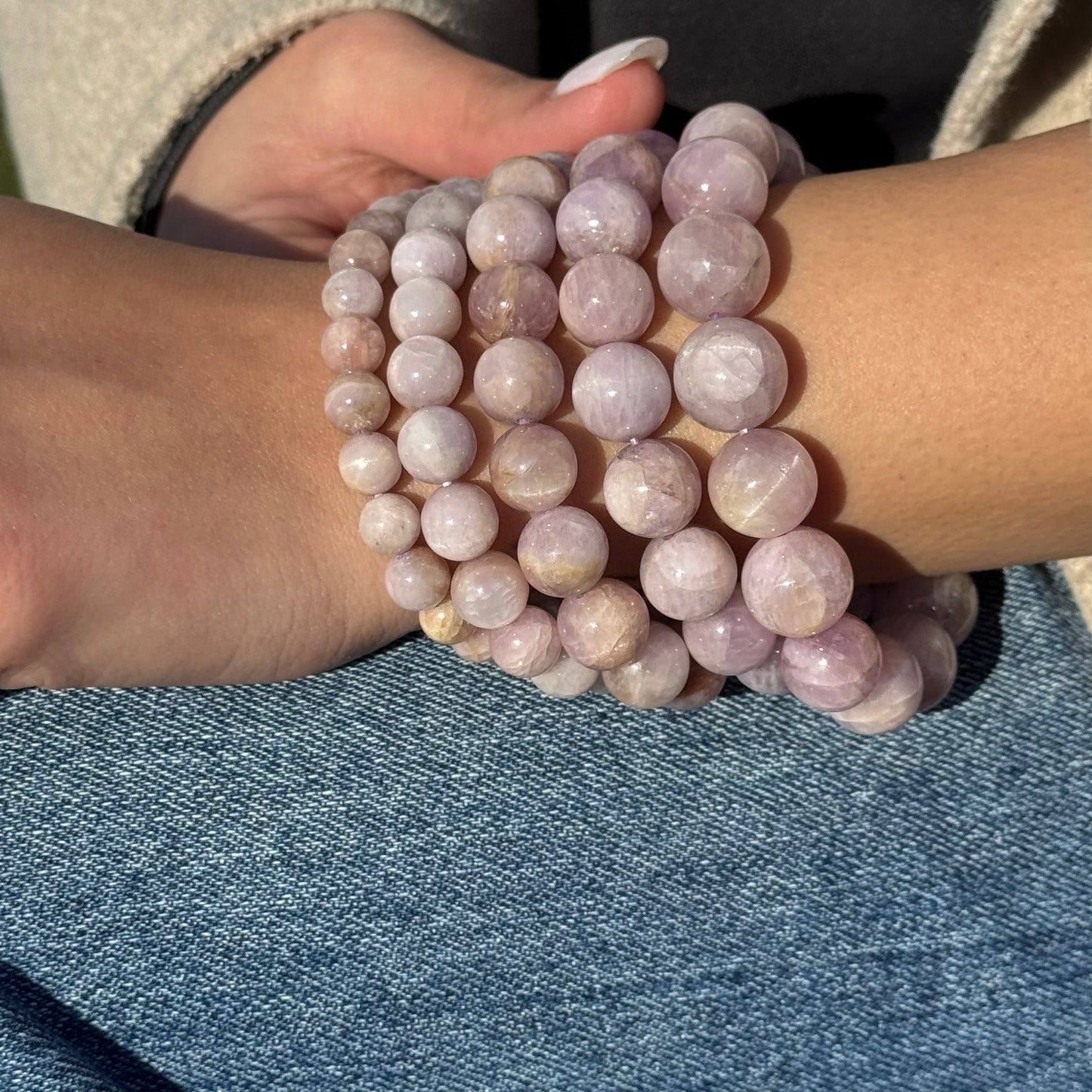 Kunzite Bracelet – Natural Pink Gemstone Jewelry