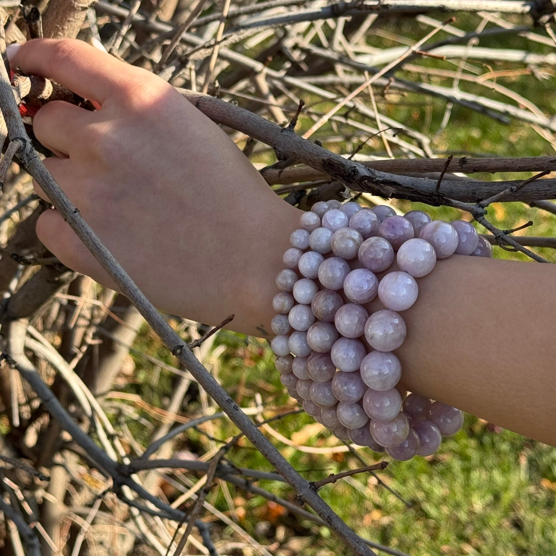 Kunzite Bracelet – Natural Pink Gemstone Jewelry