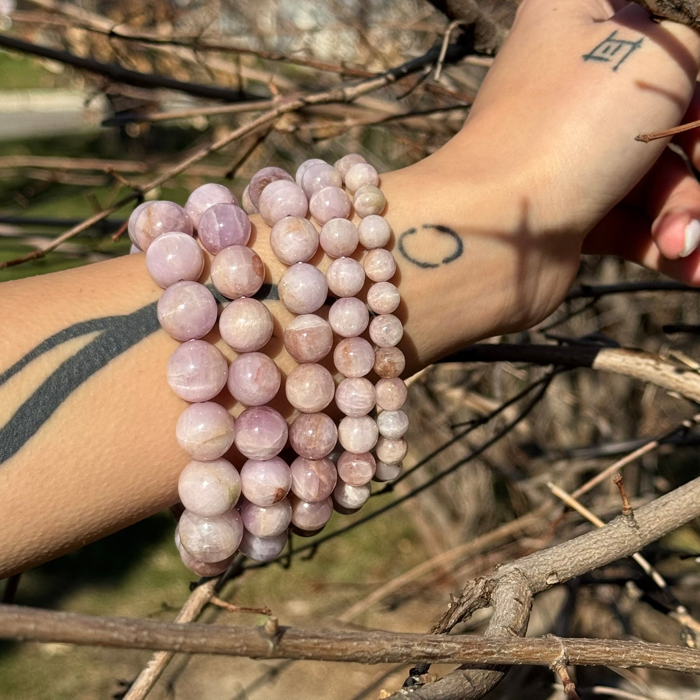 Kunzite Bracelet – Natural Pink Gemstone Jewelry