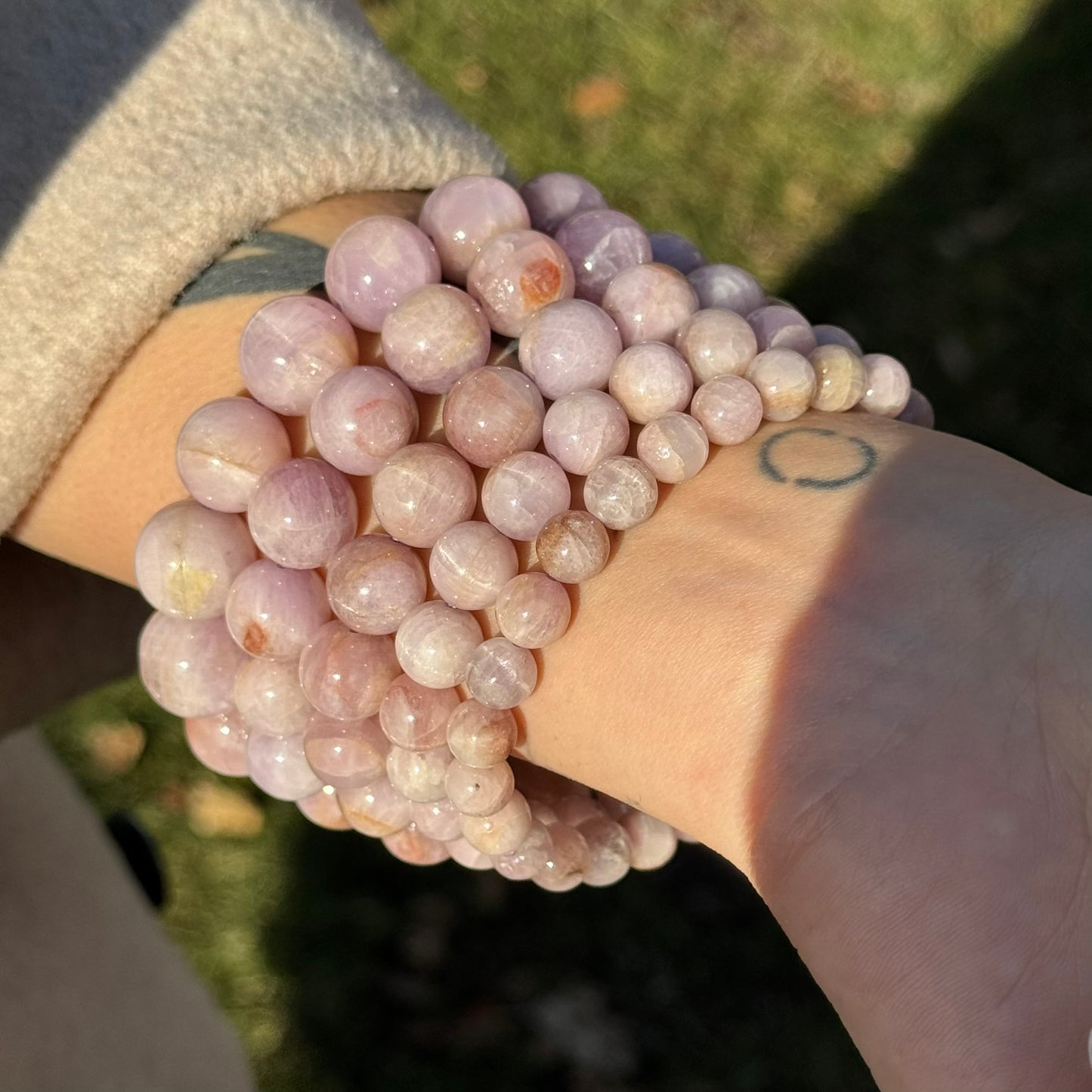 Kunzite Bracelet – Natural Pink Gemstone Jewelry