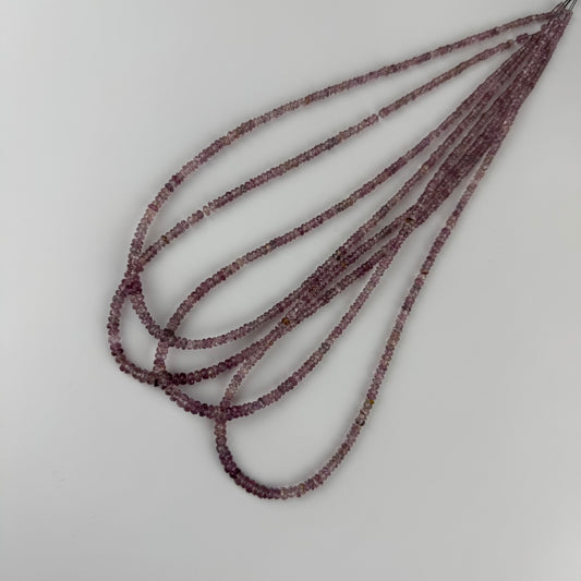 Mali Garnet Faceted Rondelle Gemstone Beads (AAAA Quality)