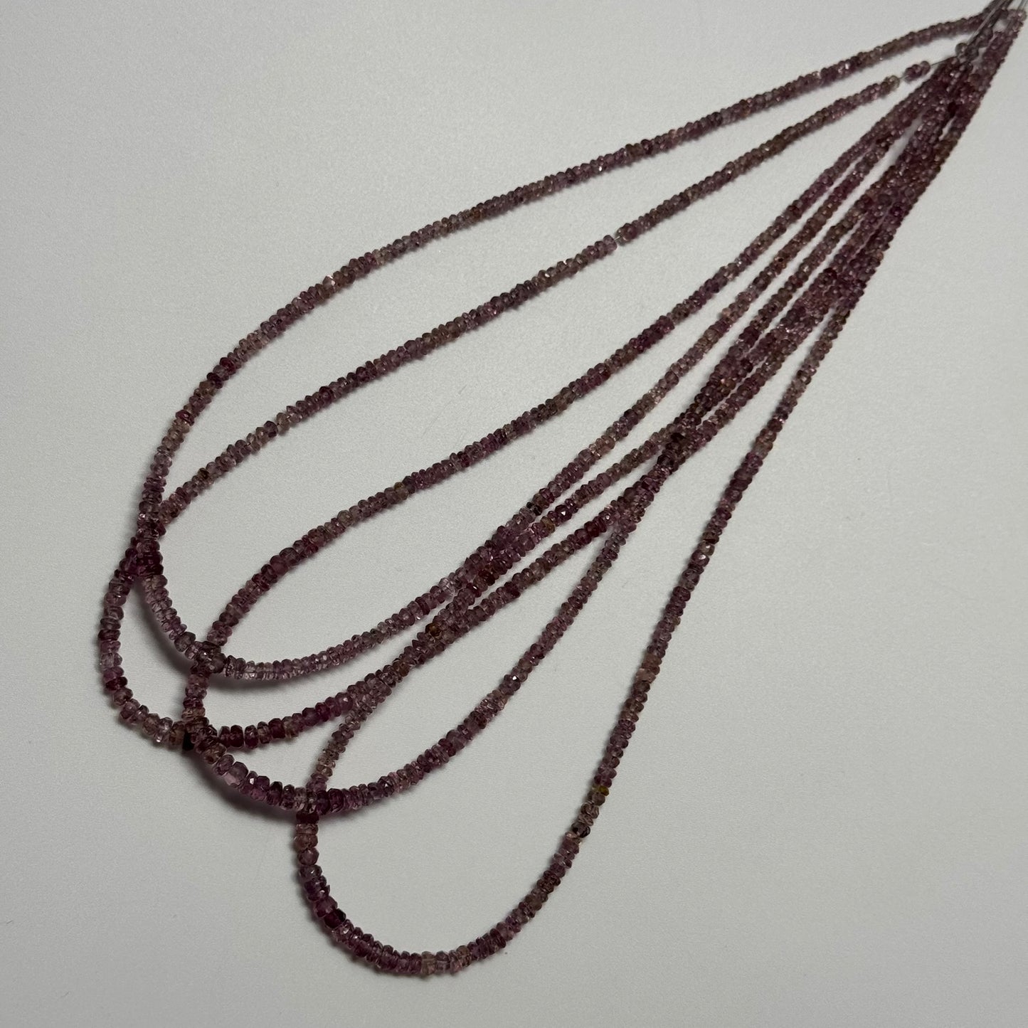 Mali Garnet Faceted Rondelle Gemstone Beads (AAAA Quality)