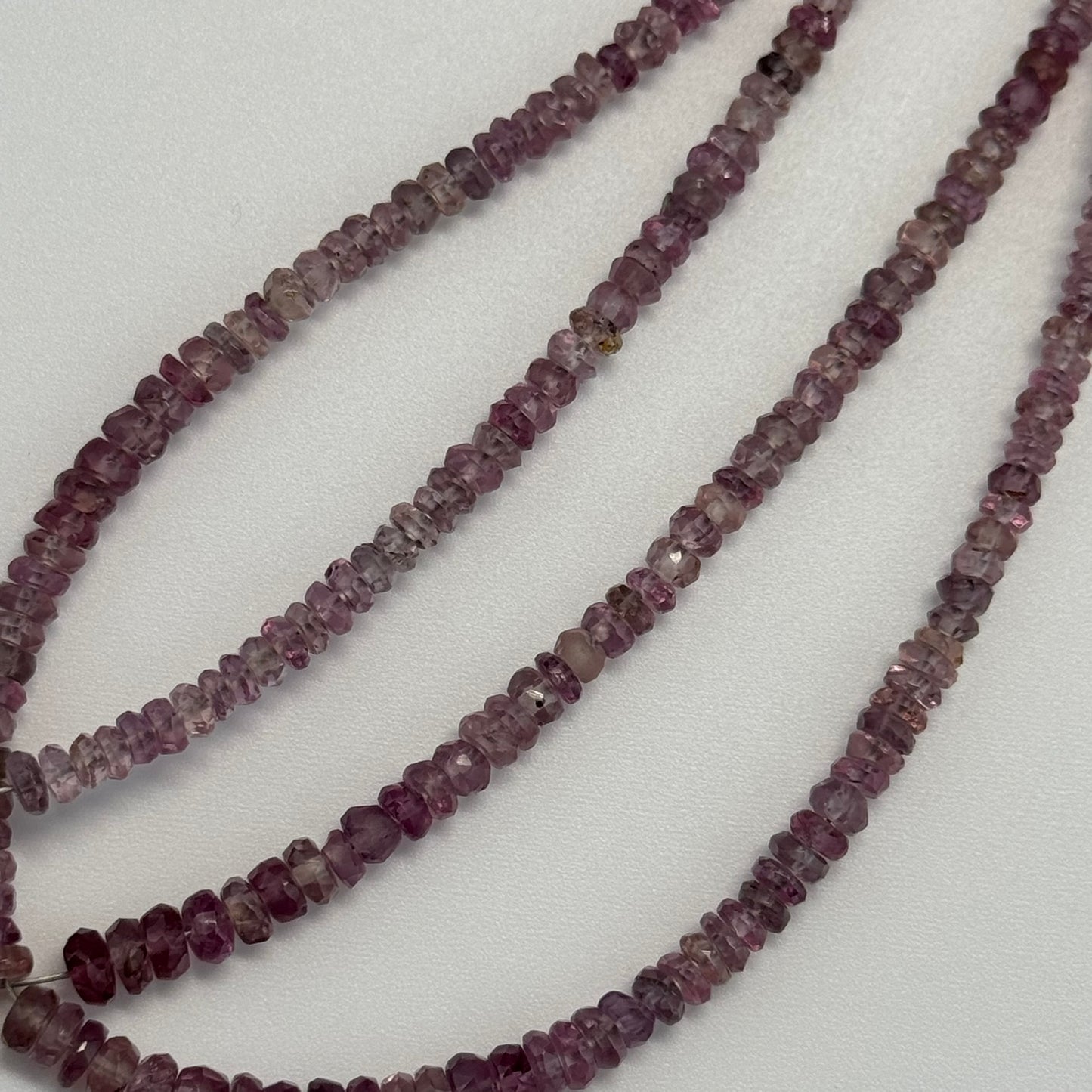 Mali Garnet Faceted Rondelle Gemstone Beads (AAAA Quality)
