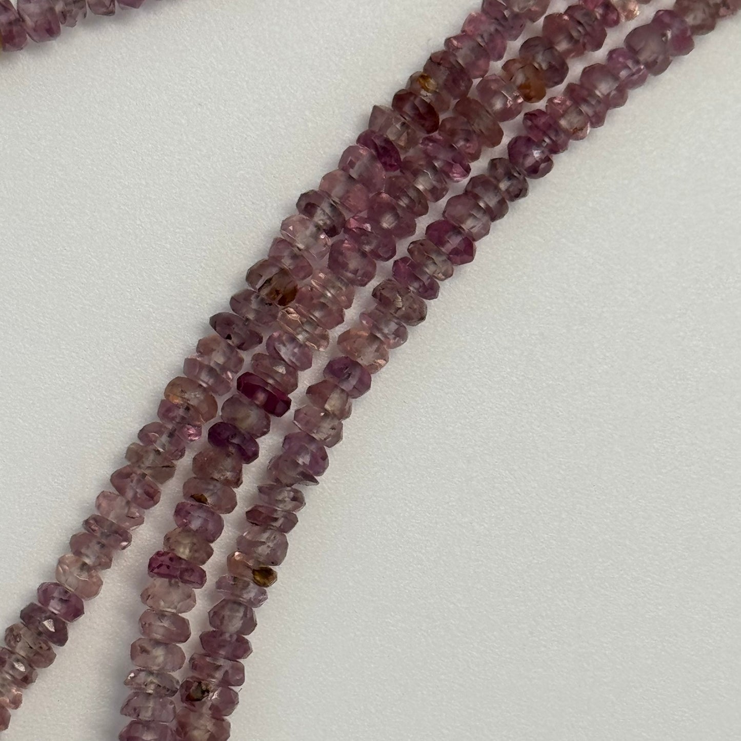 Mali Garnet Faceted Rondelle Gemstone Beads (AAAA Quality)