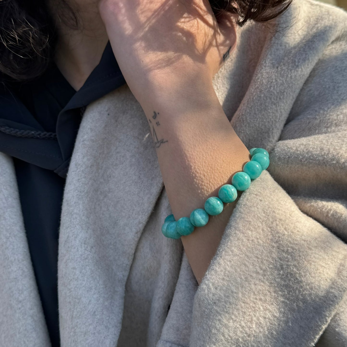 Amazonite Bracelet – Natural Blue-Green Gemstone for Jewelry & Collectors