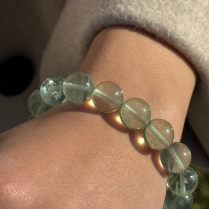 Green Fluorite Bracelet – Natural Gemstone Jewelry - (AAAA Quality)