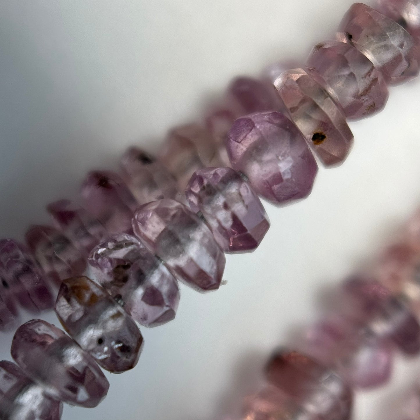 Mali Garnet Faceted Rondelle Gemstone Beads (AAAA Quality)