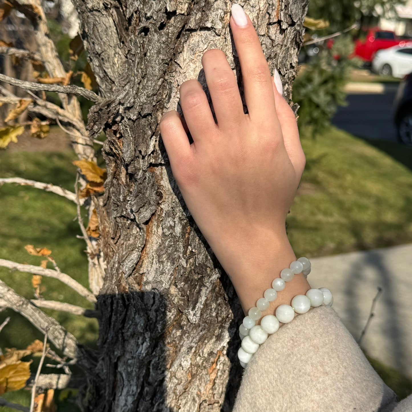 Green Moonstone Bracelet – AAA Quality Natural Gemstone