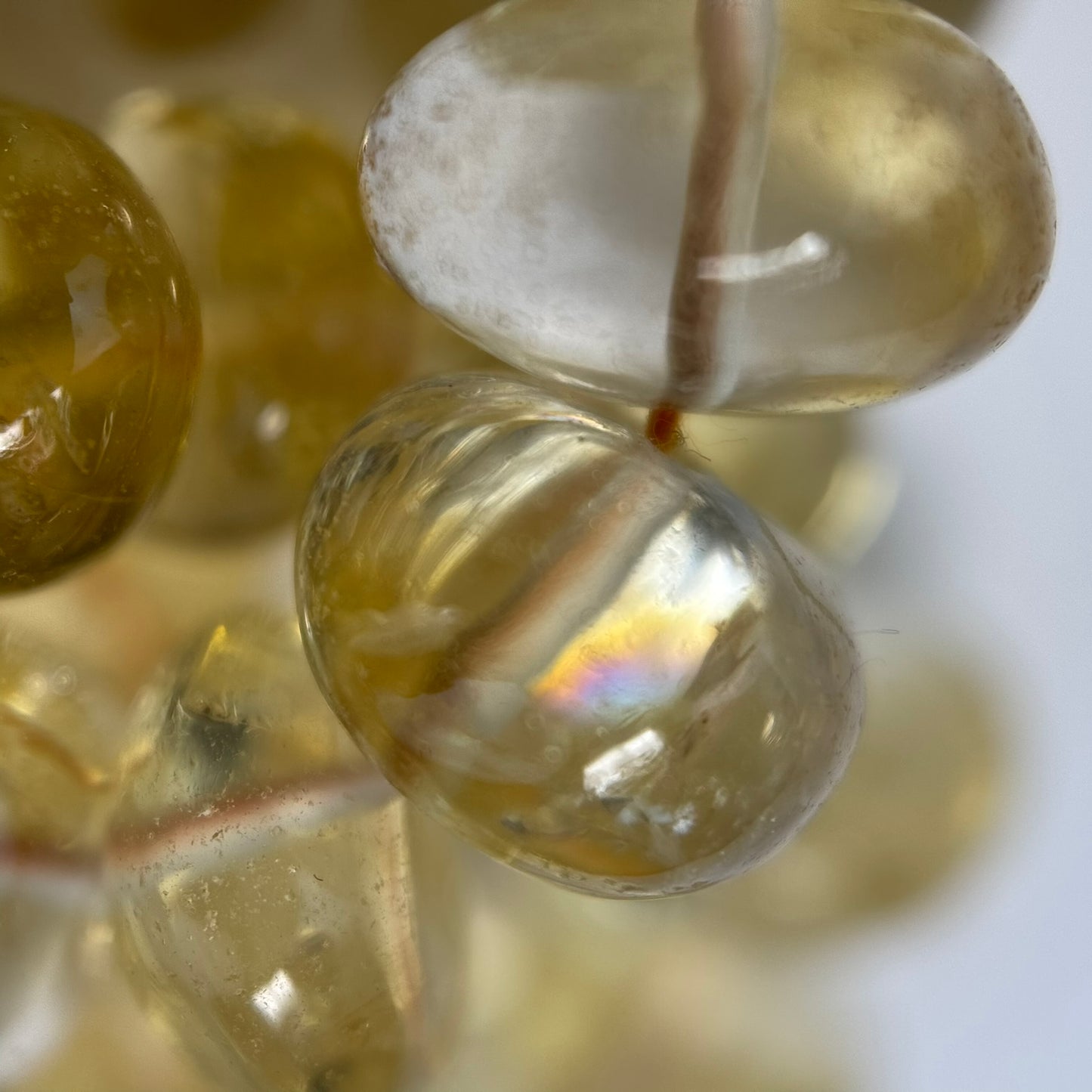 Citrine Polished Rondelle Gemstone Beads (AA Quality)