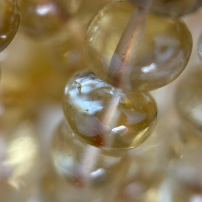 Citrine Polished Rondelle Gemstone Beads (AA Quality)