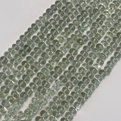 Presiolite Polished Rondelle Gemstone Beads (AA Quality)