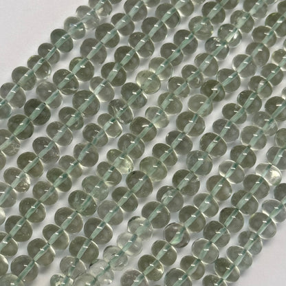 Presiolite Polished Rondelle Gemstone Beads (AA Quality)