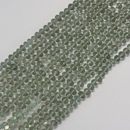 Presiolite Polished Rondelle Gemstone Beads (AA Quality)