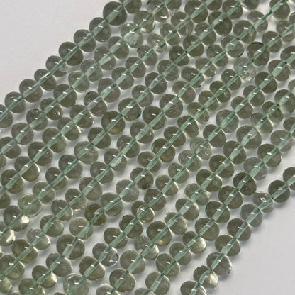 Presiolite Polished Rondelle Gemstone Beads (AA Quality)