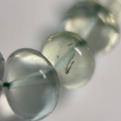 Presiolite Polished Rondelle Gemstone Beads (AA Quality)