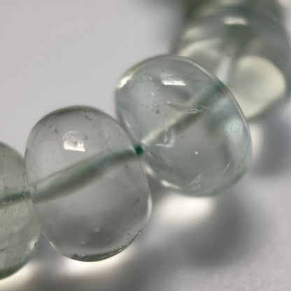 Presiolite Polished Rondelle Gemstone Beads (AA Quality)