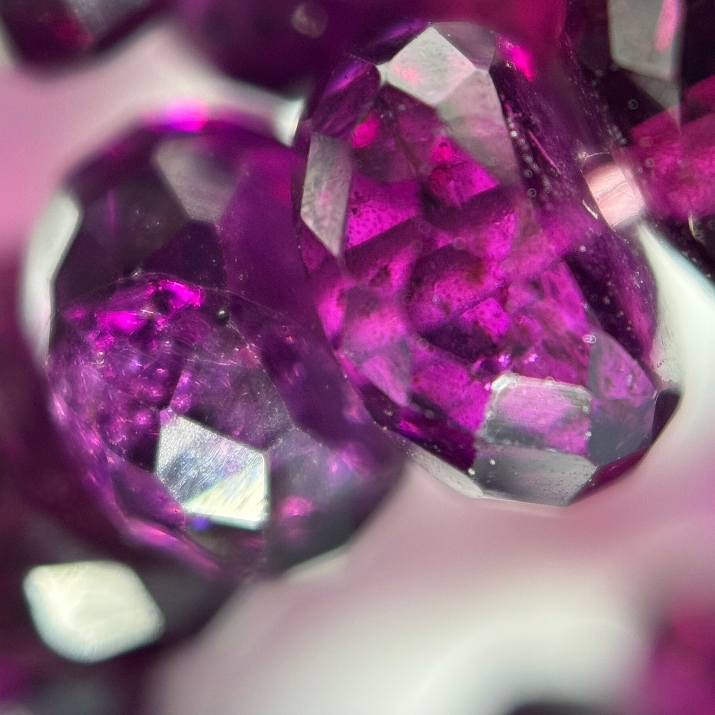 Garnet Faceted Rondelle Gemstone Beads (AAAA Quality)