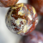 Red Agate Beads - Fancy Red Agate - Polished Round