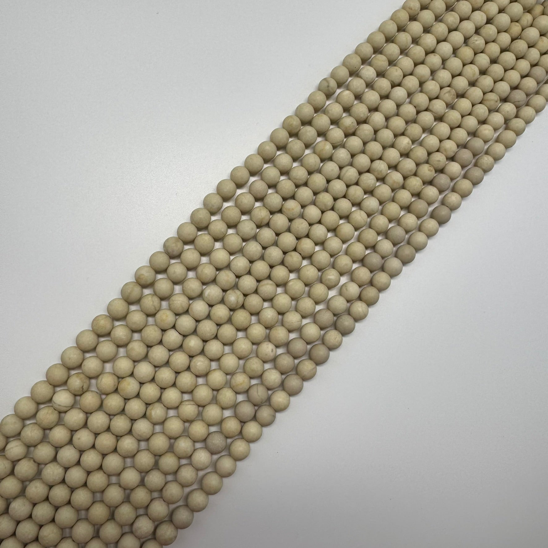 River Rock | Frosted 4-8mm Round Beads