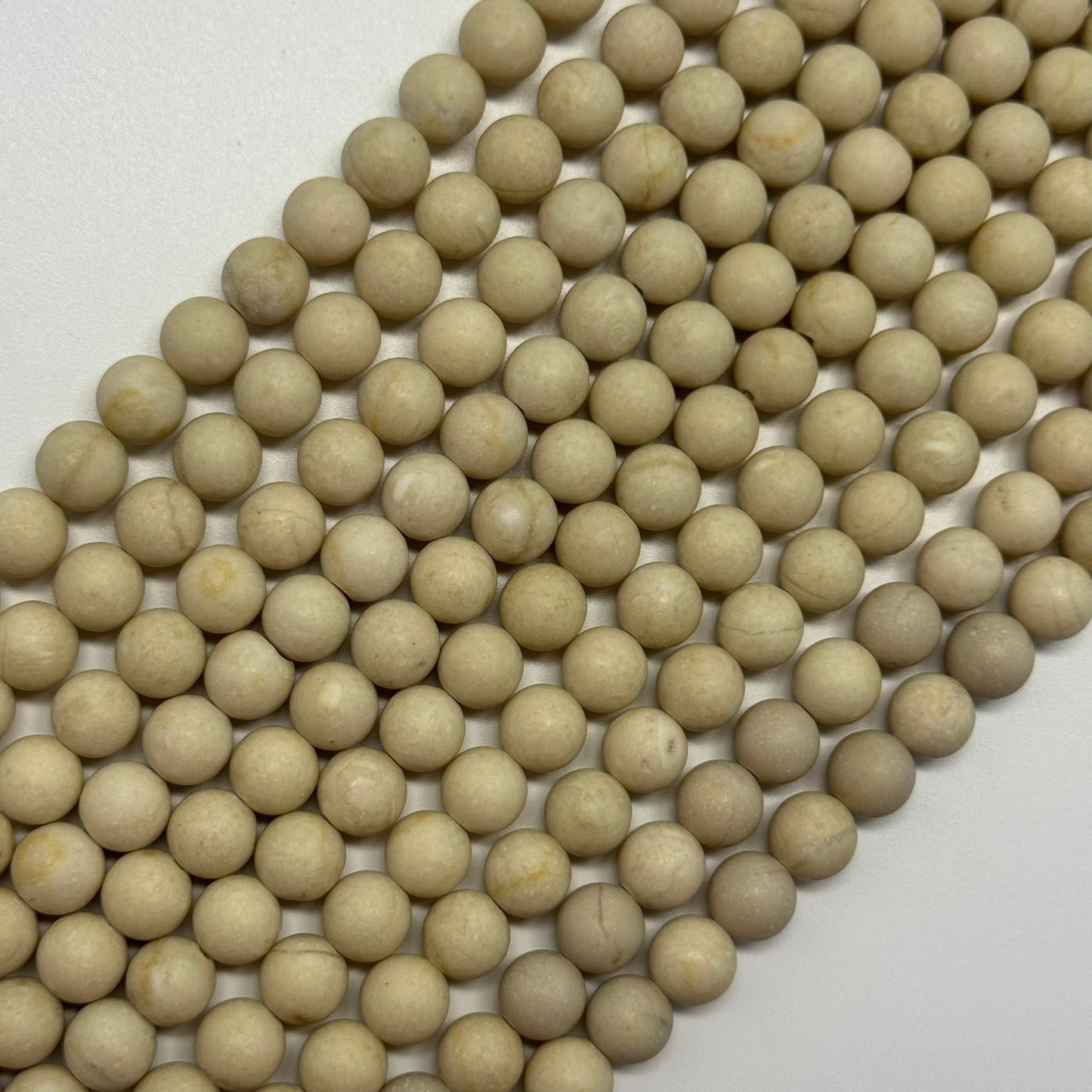 River Rock | Frosted 4-8mm Round Beads