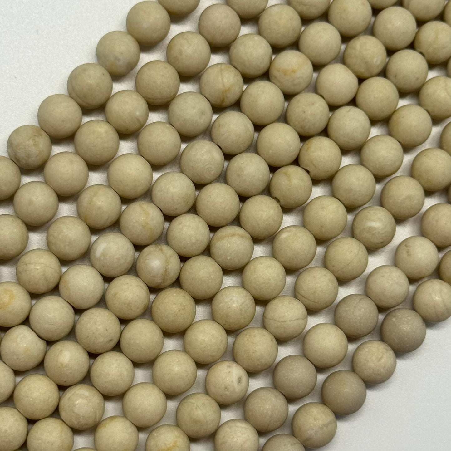 River Rock | Frosted 4-8mm Round Beads