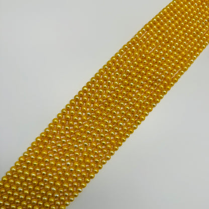 Dyed Yellow Freshwater Cultured Pearl