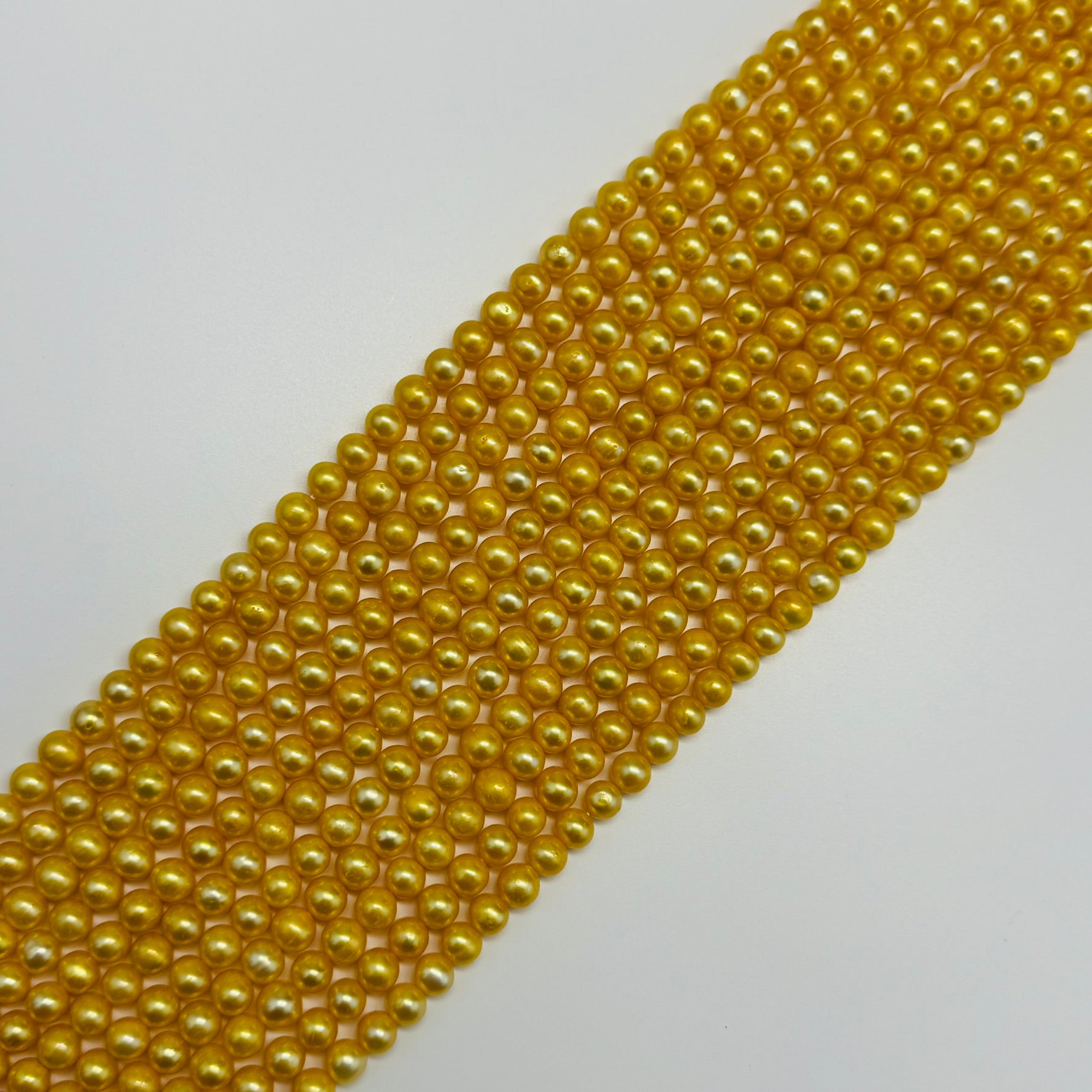Dyed Yellow Freshwater Cultured Pearl