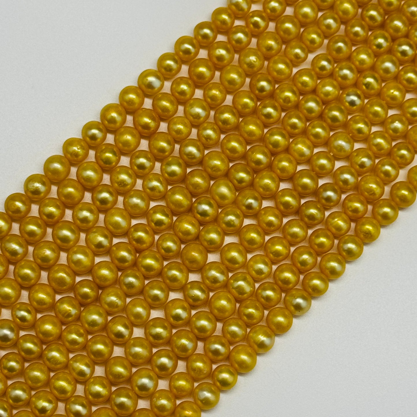 Dyed Yellow Freshwater Cultured Pearl