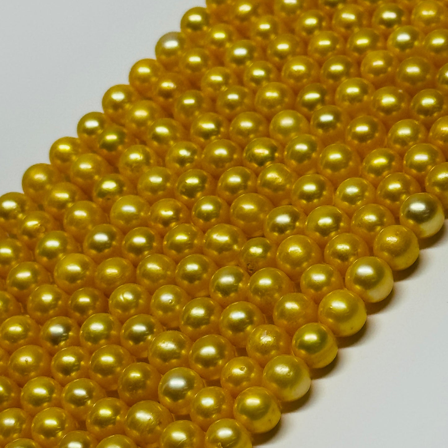 Dyed Yellow Freshwater Cultured Pearl