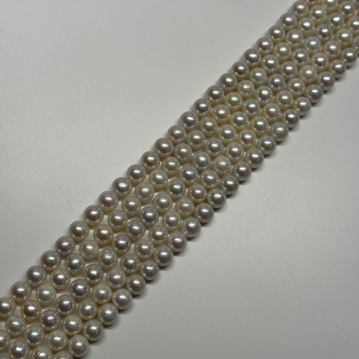 White Freshwater Cultured Pearl - (AAAA Quality)
