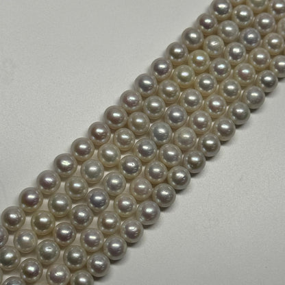 White Freshwater Cultured Pearl - (AAAA Quality)