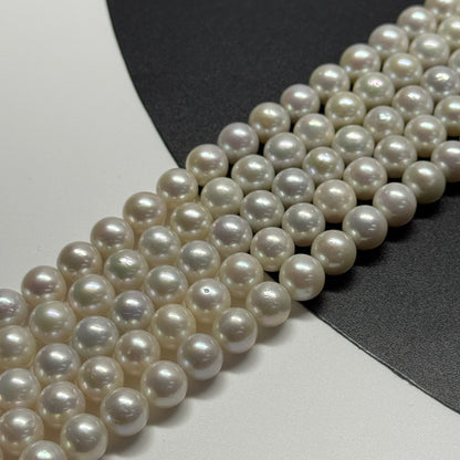 White Freshwater Cultured Pearl - (AAAA Quality)